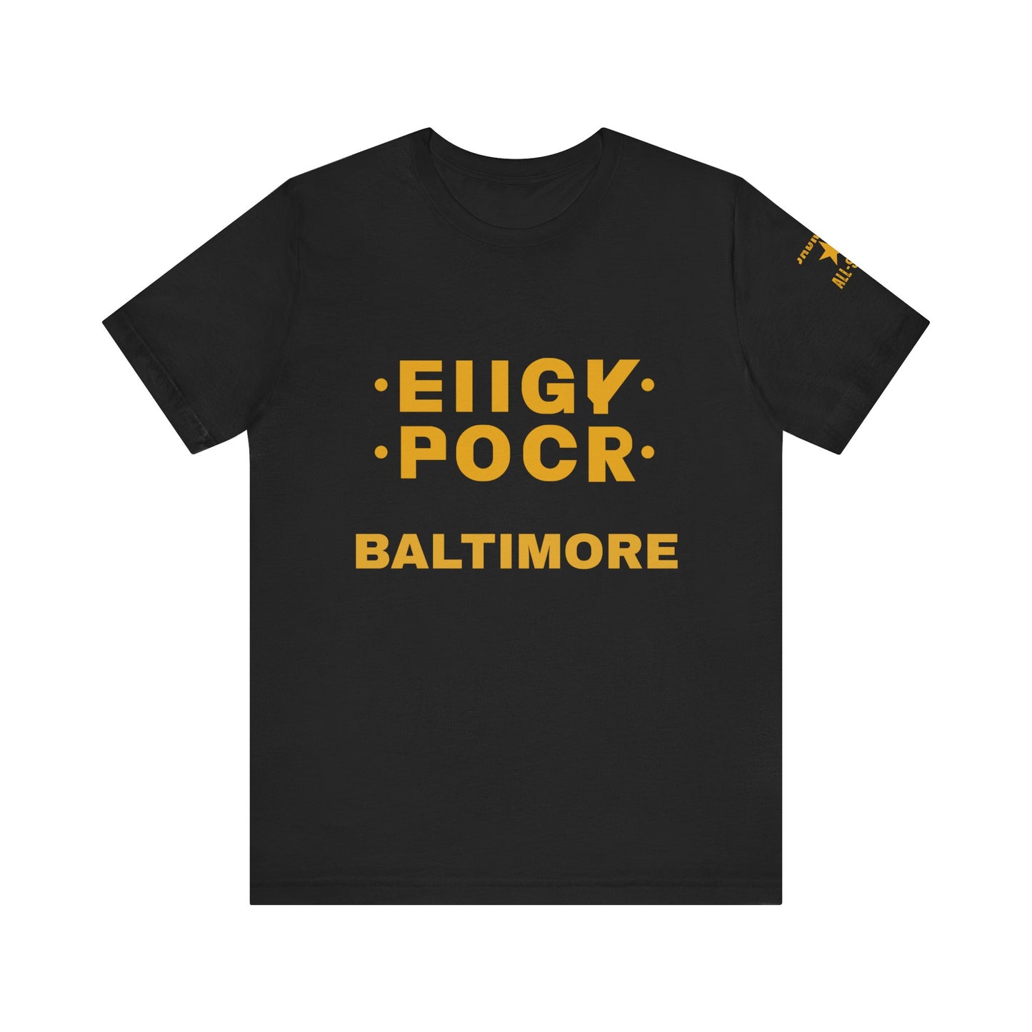 "F" Baltimore Foldable T-Shirt (Black/Yellow)