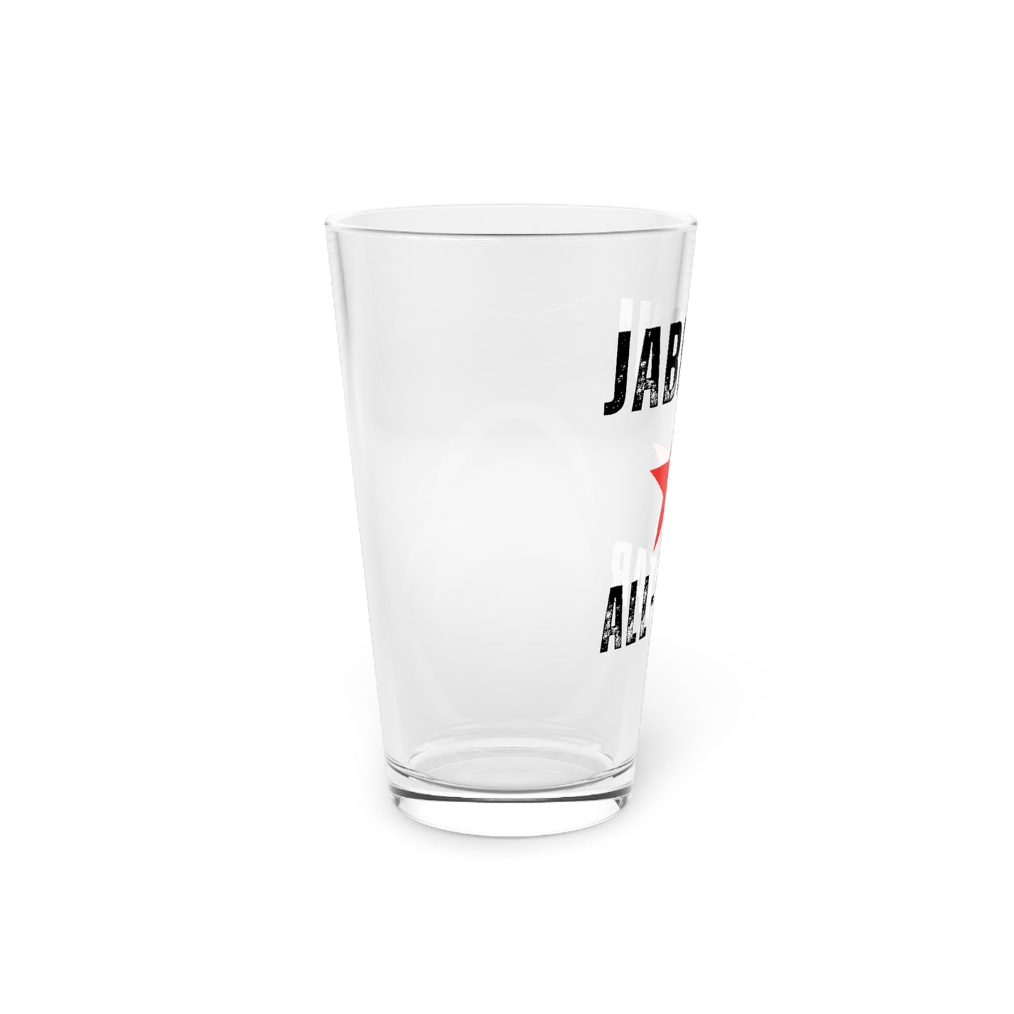 Jabroni All-Star 16oz Pint Glass - Fun Drinkware for Sports Fans